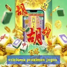 criciuma proximos jogos