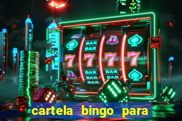 cartela bingo para cha de cozinha imprimir gratis